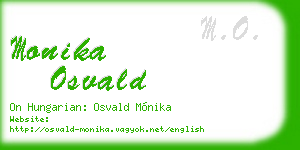 monika osvald business card